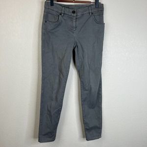 Brunello Cucinelli Womens Extra Skinny Jeans Sz6 Mid Rise Medium Wash Gray Denim